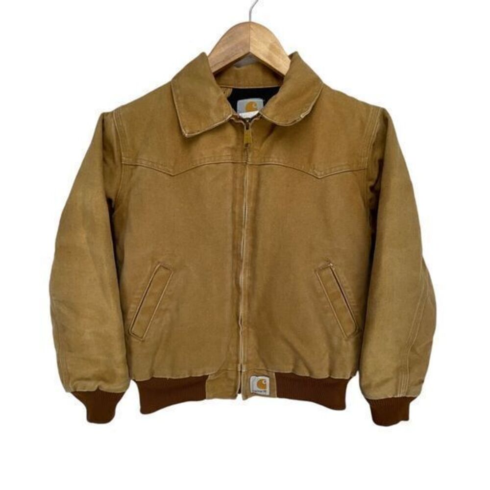 Carhartt Santa Fe Jacket Quilt Lined Youth Medium Y03 BRN Brown
